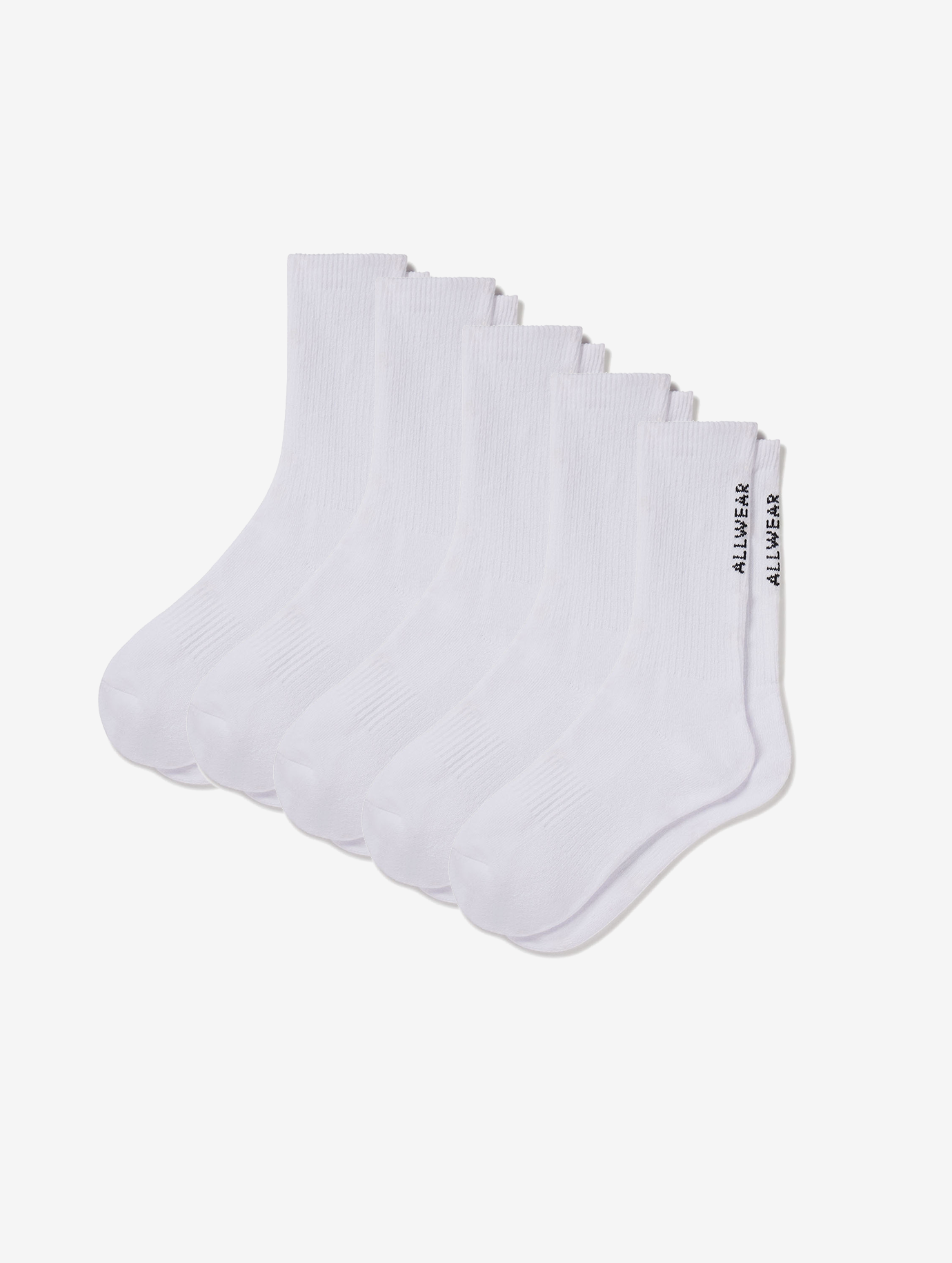 Allwear Organic Crew Socks 5 Pack Bundle - Allwear