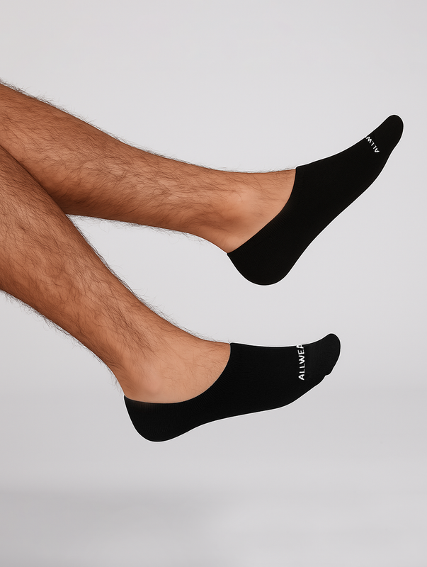 Allwear Organic No Show Socks 3 Pack Bundle