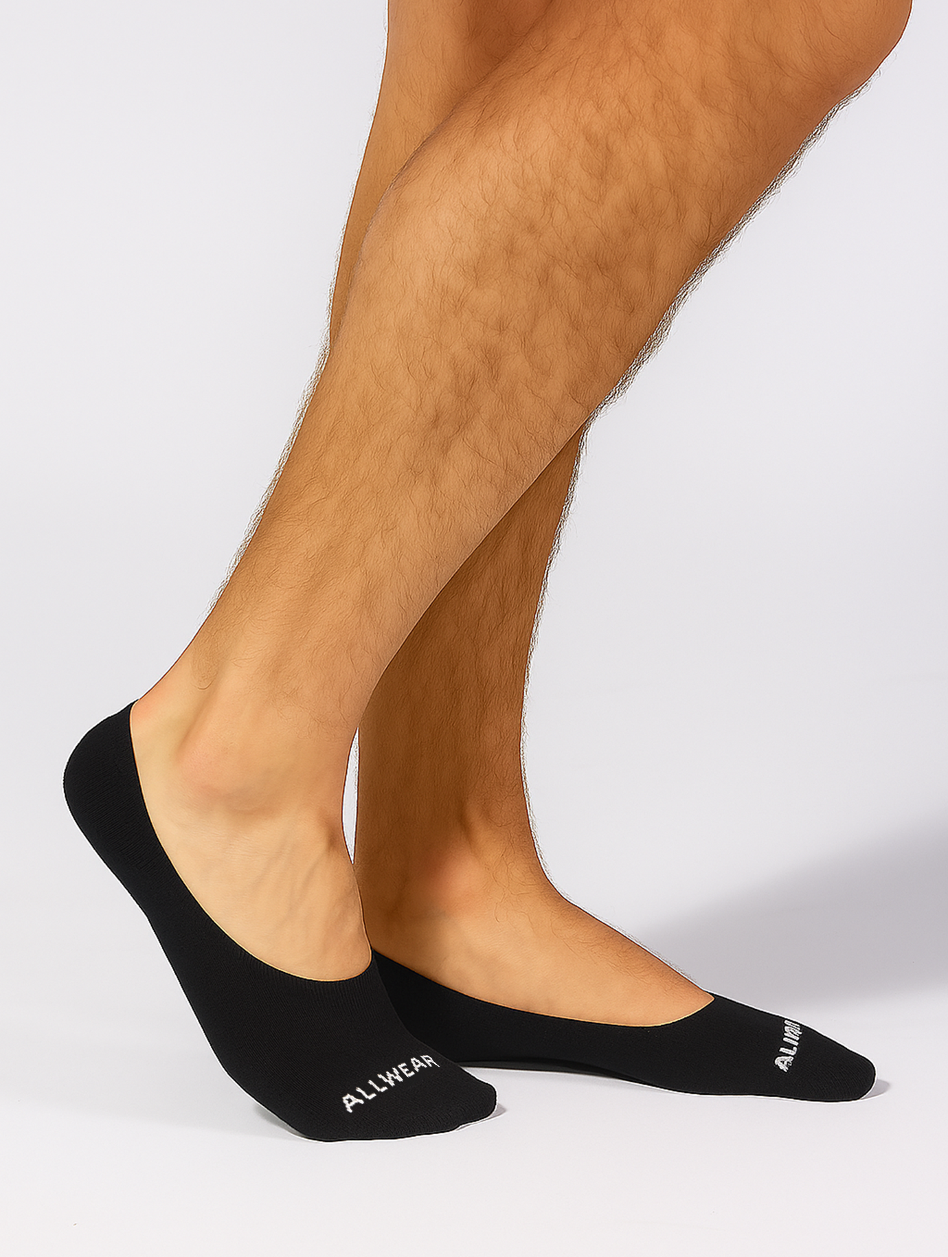Allwear Organic No Show Socks 5 Pack Bundle
